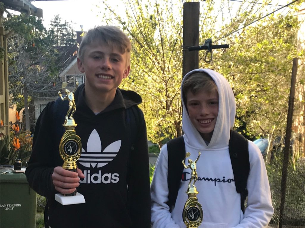 Winslow Boys 2020 tennis trophies